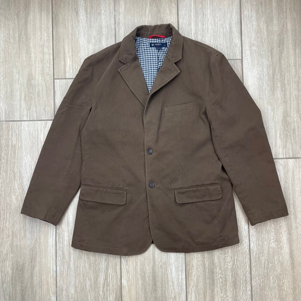 Cremieux Classics Brown Cotton Casual Sport Coat Blazer Mens Medium 38R
